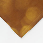 黄金のデフォーカスグリッターきらめく、テクスチャ。 フリースブランケット (角)