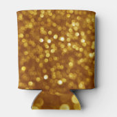 黄金のデフォーカスグリッターきらめく、テクスチャ。 缶クーラー (裏面)