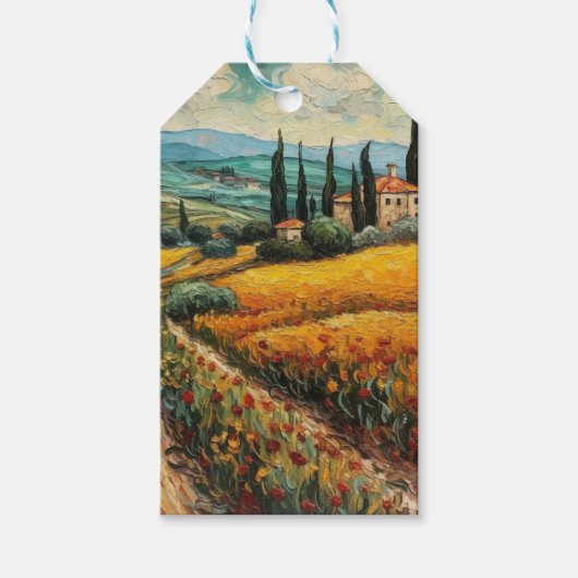 黄金のトスカーナの夢 ギフトタグ (正面)