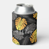 黄金のトロピカル葉 缶クーラー (缶正面)