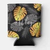 黄金のトロピカル葉 缶クーラー (正面)