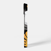 黄金のトロピカル葉 iPhoneケース (左側面)