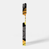 黄金のトロピカル葉 iPhoneケース (右側面)