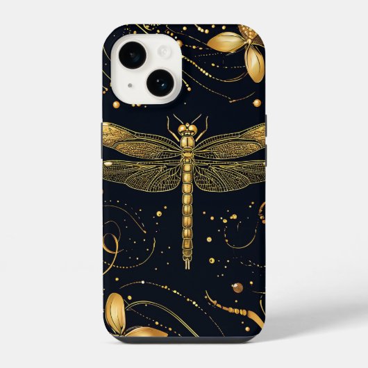 黄金のトンボ iPhoneケース (裏面)