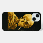 黄金のドクロの喫煙 – ユニークなゴッホ風デザイン Case-Mate iPhoneケース (裏面 (横))