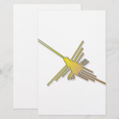 黄金のナスカのハミングバード 便箋 (正面/裏面)