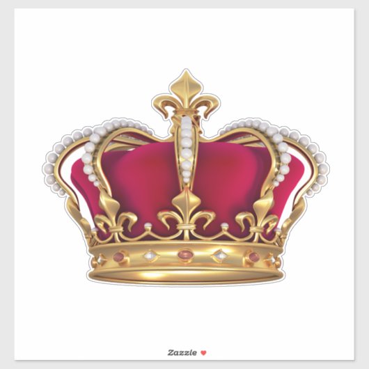 黄金のノミのデリスの王冠のデカール シール (シート)