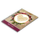 黄金のハートファンシーとフローラ ノートブック (左側)