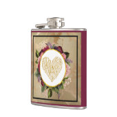 黄金のハートファンシーとフローラ フラスク (左)