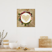 黄金のハートファンシーとフローラ ポスター (キッチン)