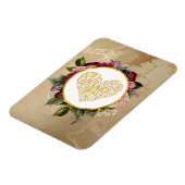 黄金のハートファンシーとフローラ マグネット (左側)