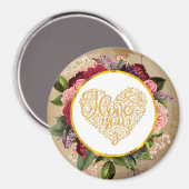 黄金のハートファンシーとフローラ マグネット (正面/裏面)