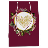 黄金のハートファンシーとフローラ ミディアムペーパーバッグ (正面)