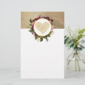 黄金のハートファンシーとフローラ 便箋 (スタンド正面)