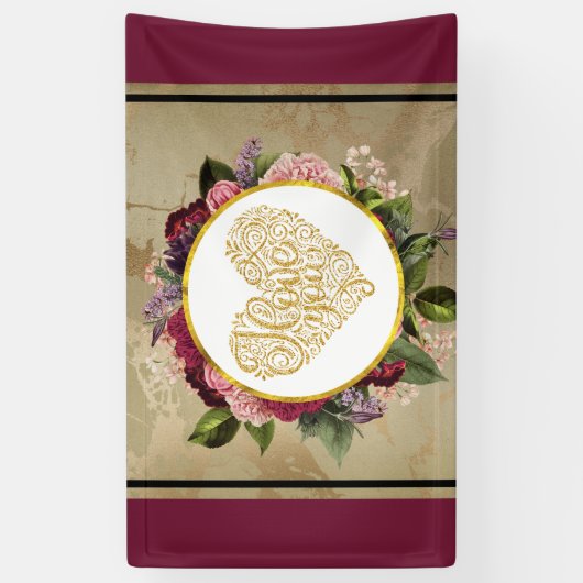 黄金のハートファンシーとフローラ 横断幕 (縦)