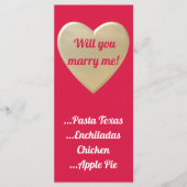 黄金のハート メニュー (正面)