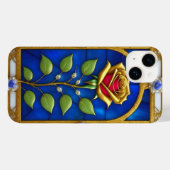 黄金のバラのステンドグラス窓 Case-Mate iPhoneケース (裏面 (横))