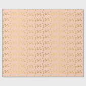 黄金のパターン（の模様が）ある輪 ラッピングペーパー (フラット)