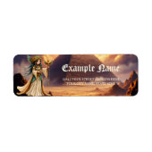 黄金のピラミッドの天界の巫女 ラベル (正面)