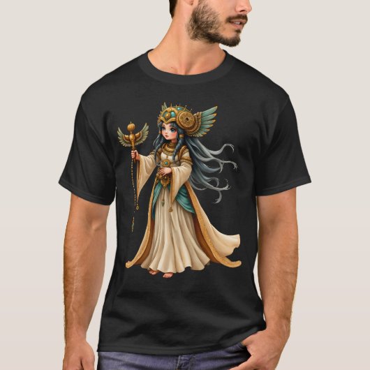 黄金のピラミッドの天界の巫女 Tシャツ (正面)