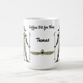 黄金のファラオ賛美の作品：古代エジプト美術 コーヒーマグカップ (中央)