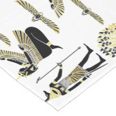 黄金のファラオ賛美の作品：古代エジプト美術 ショートテーブルランナー (コーナー)