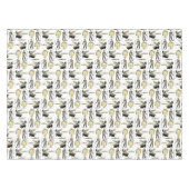 黄金のファラオ賛美の作品:古代エジプト美術 テーブルクロス (正面(横))