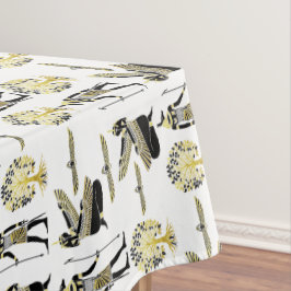 黄金のファラオ賛美の作品：古代エジプト美術 テーブルクロス