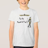 黄金のファラオ賛美の作品:古代エジプト美術 トライブレンドTシャツ (正面)