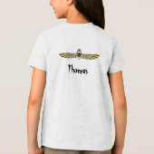 黄金のファラオ賛美の作品:古代エジプト美術 トライブレンドTシャツ (裏面)