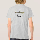 黄金のファラオ賛美の作品:古代エジプト美術 トライブレンドTシャツ (裏面)