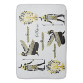 黄金のファラオ賛美の作品：古代エジプト美術 バスマット (正面縦)