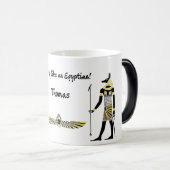 黄金のファラオ賛美の作品:古代エジプト美術 モーフィングマグカップ (正面右)