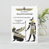 黄金のファラオ賛美の作品：古代エジプト美術 招待状 (スタンド正面)