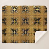 黄金のフラクタルクロス シェルパブランケット (正面(横))