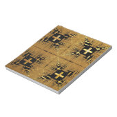 黄金のフラクタルクロス ノートパッド (回転)