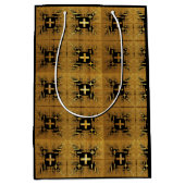 黄金のフラクタルクロス ミディアムペーパーバッグ (正面)