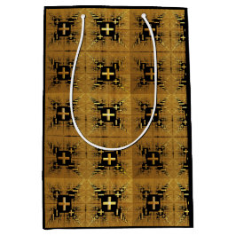 黄金のフラクタルクロス ミディアムペーパーバッグ