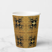 黄金のフラクタルクロス 紙コップ (裏面)