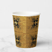 黄金のフラクタルクロス 紙コップ (右)