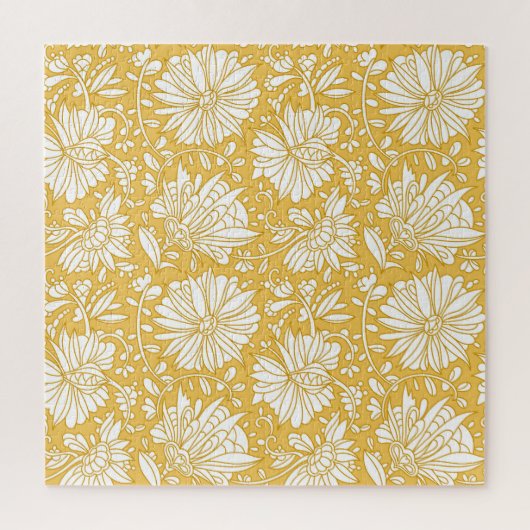 黄金のフローラのドードル、抽象芸術の手を描画 ジグソーパズル (縦)
