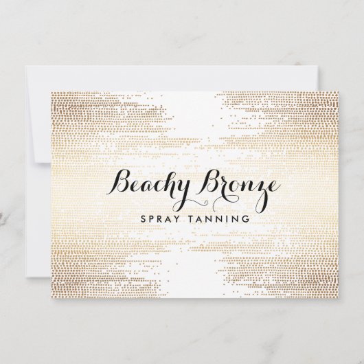 黄金のブロンズの紙吹雪ドットのギフト証明書 (裏面)