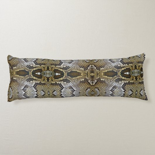 黄金のヘビの皮膚パターン ボディピロー (裏面)