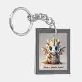 『黄金のベクトルドラゴン』 キーホルダー (正面左)