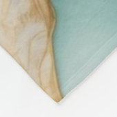 黄金のユニーク境界を持つ抽象芸術アルコールインク フリースブランケット (角)