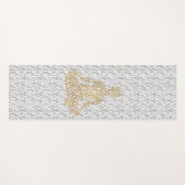 黄金のヨガシルエットinヨギ形 ヨガマット (正面(横))