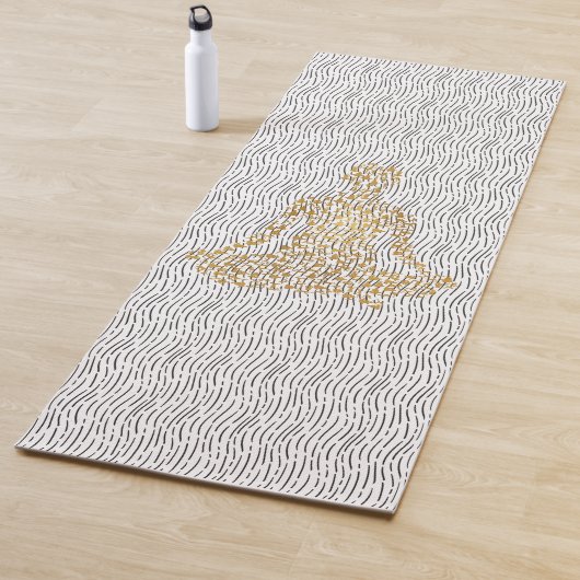 黄金のヨガシルエットinヨギ形 ヨガマット (インサイチュ)