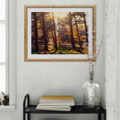 黄金のライトフォレストオイル塗装 キャンバスプリント