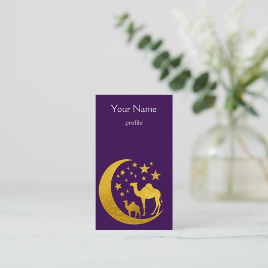 黄金のラクダ 名刺 (スタンド正面)