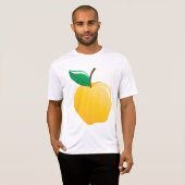 黄金のリンゴ 鮍やかな黄色の果実 Tシャツ (正面フル)